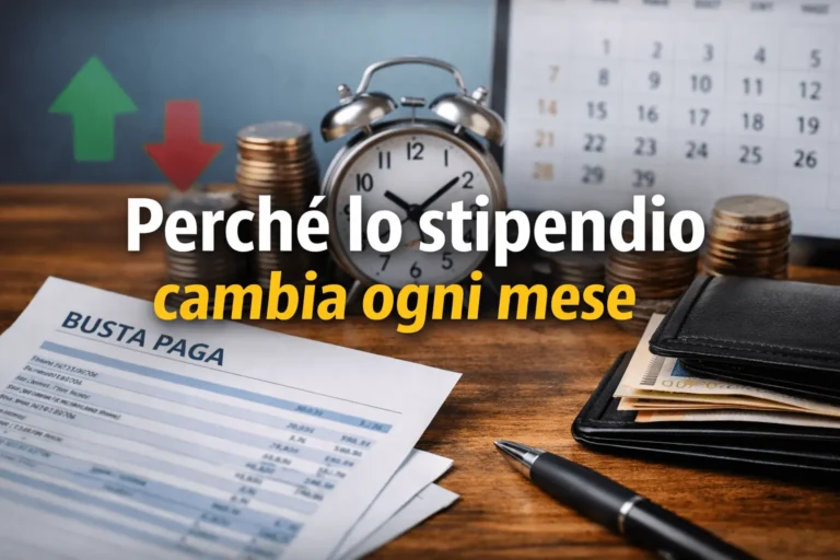 stipendio cambia ogni mese