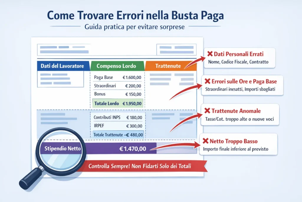 Coma Trovare Errori Nella Busta paga